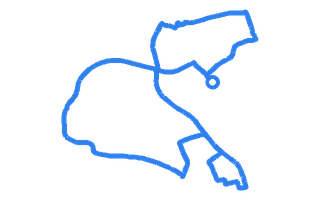 Route shape for Route 5 at Aberdeen North DTC