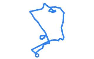 Route shape for Route 6 at Aberdeen North DTC