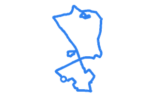 Route shape for Route 12 at Aberdeen North DTC