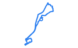 Route shape for Route 16 at Aberdeen South Cove DTC
