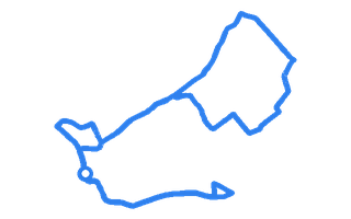 Route shape for Route 1 at Aberfeldy DTC