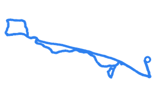 Route shape for Route 2 at Abergavenny DTC
