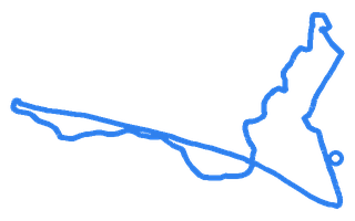 Route shape for Route 4 at Abergavenny DTC