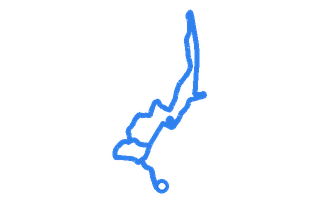 Route shape for Route 5 at Abergavenny DTC