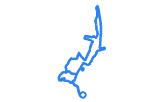 Route shape for Route 11 at Abergavenny DTC