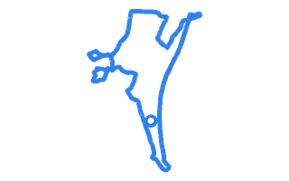 Route shape for Route 12 at Abergavenny DTC