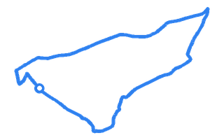 Route shape for Route 1 at Aberystwyth Park Avenue DTC