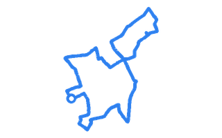 Route shape for Route 4 at Airdrie DTC
