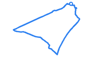 Route shape for Route 1 at Alnwick DTC
