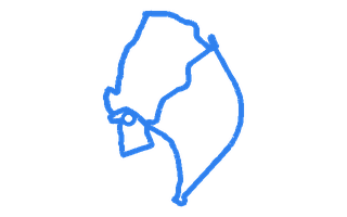 Route shape for Route 12 at Alnwick DTC