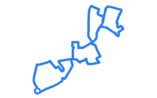 Route shape for Route 7 at Arbroath DTC