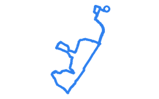 Route shape for Route 1 at Ashford (Kent) DTC