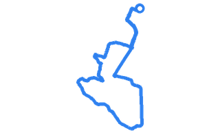Route shape for Route 2 at Ashford (Kent) DTC