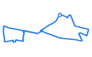 Route shape for Route 1 at Ashford (Middlesex) DTC