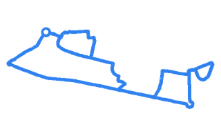 Route shape for Route 4 at Ashford (Middlesex) DTC