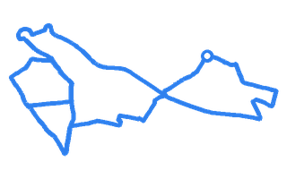 Route shape for Route 5 at Ashford (Middlesex) DTC