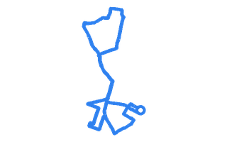 Route shape for Route 8 at Ashford (Middlesex) DTC