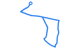 Route shape for Route 9 at Ashford (Middlesex) DTC