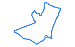 Route shape for Route 10 at Ashford (Middlesex) DTC
