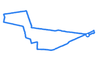 Route shape for Route 1 at Ashton-under-Lyne DTC