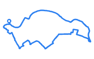 Route shape for Route 4 at Aylesbury DTC