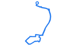 Route shape for Route 7 (NEW) at Ayr DTC