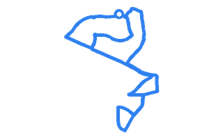 Route shape for Route 1 at Baillieston (Glasgow) DTC