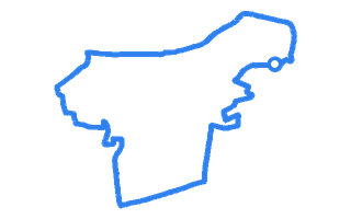 Route shape for Route 4 at Baillieston (Glasgow) DTC
