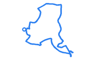 Route shape for Route 12 at Baillieston (Glasgow) DTC