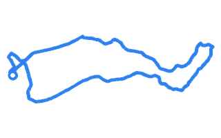 Route shape for Route 1 at Bala DTC