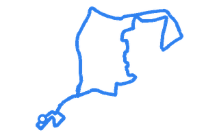 Route shape for Route 2 at Banbury DTC