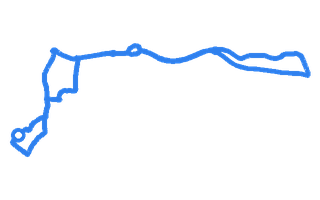 Route shape for Route 14 at Banbury DTC