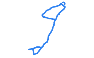 Route shape for Route 16 at Banbury DTC