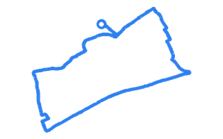 Route shape for Route 2 at Barking (Tanner Street) DTC