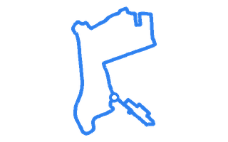 Route shape for Route 8 at Barking (Tanner Street) DTC