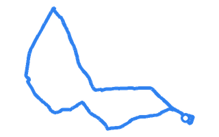 Route shape for Route 2 at Barnet DTC
