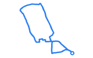 Route shape for Route 3 at Barnet DTC