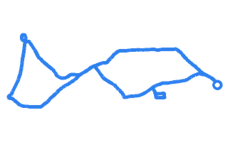 Route shape for Route 7 at Barnet DTC