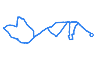 Route shape for Route 8 at Barnet DTC