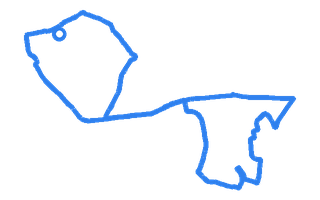 Route shape for Route 1 at Barnsley DTC