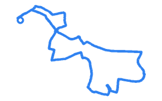 Route shape for Route 13 at Barnsley DTC