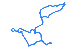 Route shape for Route 6 at Barnstaple DTC