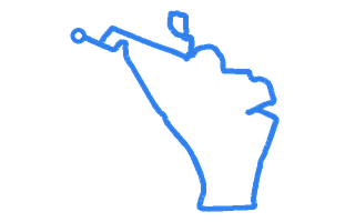 Route shape for Route 10 at Barnstaple DTC