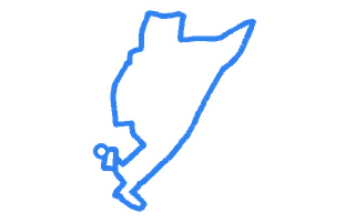Route shape for Route 13 at Barrow In Furness DTC