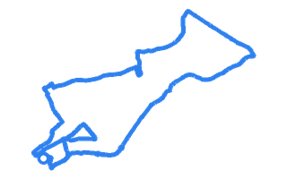 Route shape for Route 1 at Barry DTC