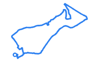 Route shape for Route 2 at Barry DTC