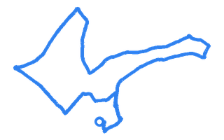 Route shape for Route 13 at Barry DTC