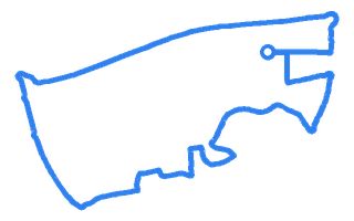 Route shape for Route 13 at Basildon DTC