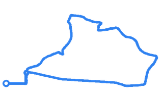 Route shape for Route 17 (NEW) at Basildon DTC