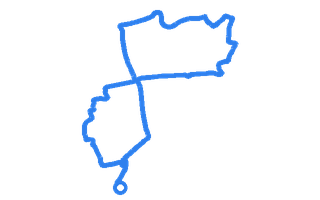 Route shape for Route 2 at Basingstoke DTC